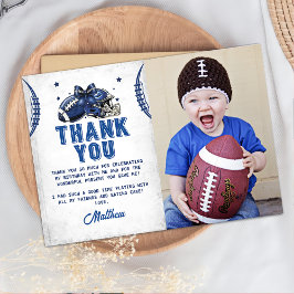 Football Verjaardagsfoto Dank u kaart