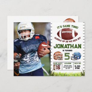 Football Verjaardagsjongen Briefkaart