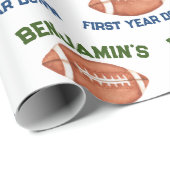 Football Verjaardagsjongen Cadeaupapier (Rol Hoek)