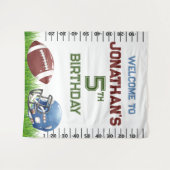 Football Verjaardagsjongen Wandkleed (Voorkant (horizontaal))