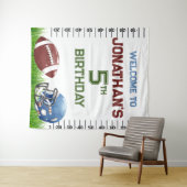 Football Verjaardagsjongen Wandkleed (In Situ (horizontaal))