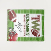 Football Verjaardagsjongen Wandkleed (Voorkant (horizontaal))