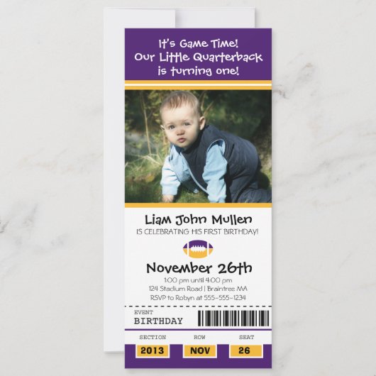 Football verjaardagskaart kaart (Voorkant)