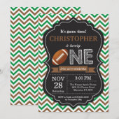 Football Verjaardagsuitnodiging 1e Verjaardagsfees Kaart (Voorkant / Achterkant)