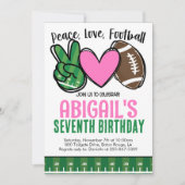 Football verjaardagsuitnodiging kaart (Voorkant)