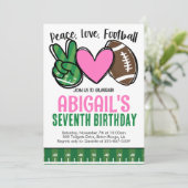 Football verjaardagsuitnodiging kaart (Staand voorkant)