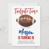 Football verjaardagsuitnodiging kaart (Voorkant)