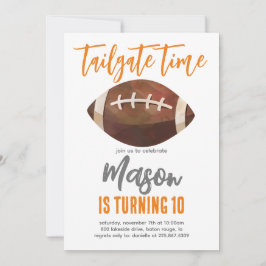 Football verjaardagsuitnodiging kaart