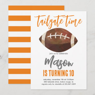 Football verjaardagsuitnodiging kaart