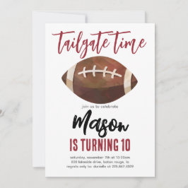 Football verjaardagsuitnodiging kaart