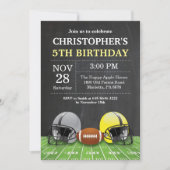 Football Verjaardagsuitnodiging Verjaardagsfeest G Kaart (Voorkant)