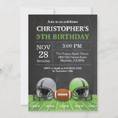 Football Verjaardagsuitnodiging Verjaardagsfeest G Kaart (Voorkant)