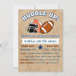 Football verjaardagsuitnodigingen voor jongens knu