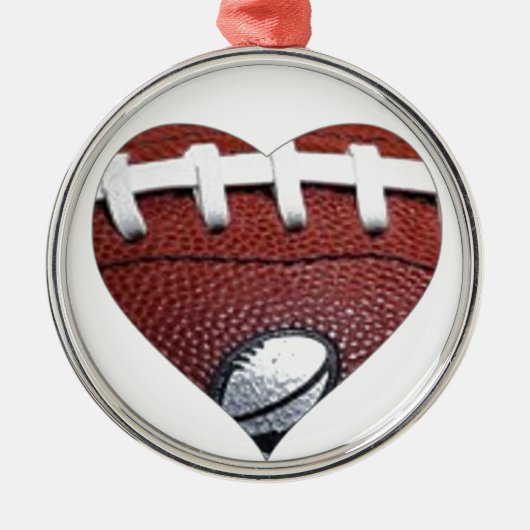 FOOTBALL VERLIEPEN METALEN ORNAMENT (Voorkant)