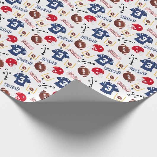 Football verpakt papier (Hoek)