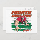 Football Vierde en Eerste Briefkaart (Voorkant / Achterkant)