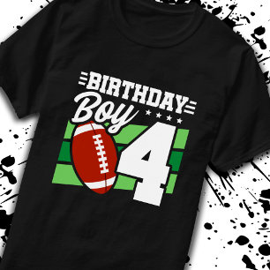 Football vierde verjaardag vierde verjaardag t-shirt