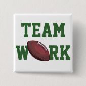 Football Vierkante Button 5,1 Cm (Voorkant)