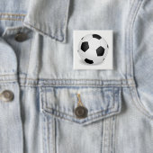 Football Vierkante Button 5,1 Cm (In situ)