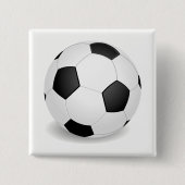 Football Vierkante Button 5,1 Cm (Voorkant)
