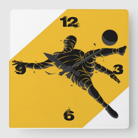 Football Vierkante Klok (Voorkant)