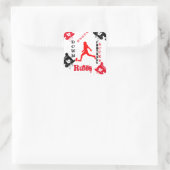 FOOTBALL VIERKANTE STICKER (Tas)