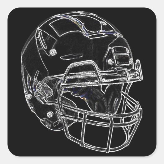 Football Vierkante Sticker (Voorkant)