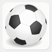 Football Vierkante Sticker (Voorkant)