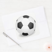 Football Vierkante Sticker (Envelop)