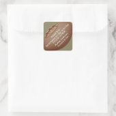  Football Vierkante Sticker (Tas)