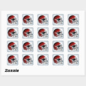 Football Vierkante Sticker (Vel)