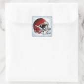 Football Vierkante Sticker (Tas)