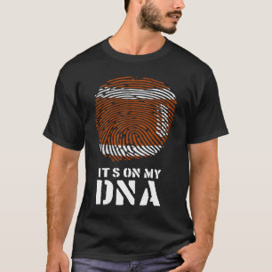Football vingerafdruk Het zit op mijn DNA T-shirt
