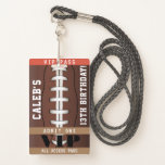 Football VIP Pass Badge Birthday Party<br><div class="desc">Aanpassen voor elke gebeurtenis.</div>