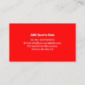  Football Visitekaartje  (Achterkant)