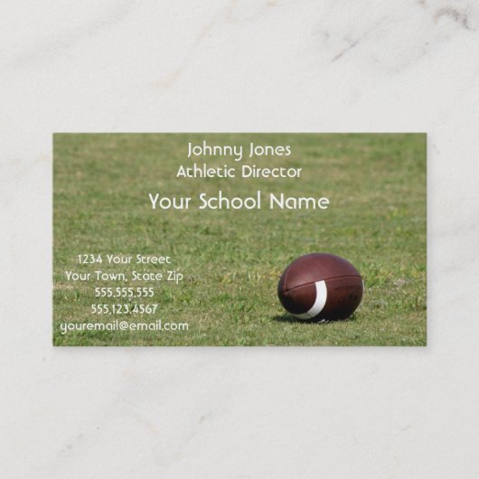Football Visitekaartjes (Voorkant)