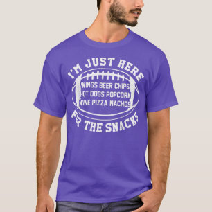 Football Voedingsbier Wijn Pizza Nachos Tacos C T-shirt