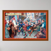 Football Voetbal 14e eeuw - 1908 Kunstdrukkopie Poster (Voorkant)