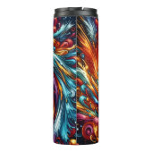 Football Voetbal Abstracte wervelkleur explosie Thermosbeker (Achterkant)