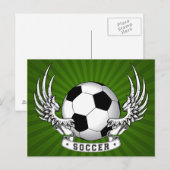 Football Voetbal Briefkaart (Voorkant / Achterkant)