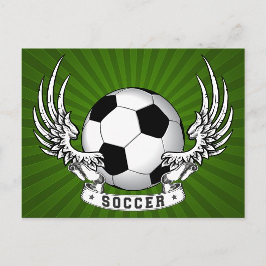 Football Voetbal Briefkaart (Voorkant)