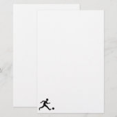 Football / voetbal briefpapier (Voorkant / Achterkant)
