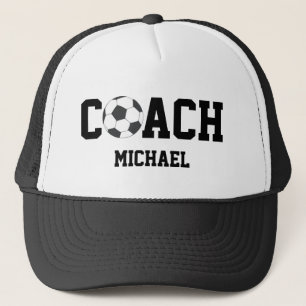 football / voetbal coach gepersonaliseerd trucker pet