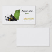 Football, Voetbal coach-visitekaartje Visitekaartje (Voorkant / Achterkant)