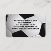  Football Voetbal Coaching Visitekaartje (Achterkant)