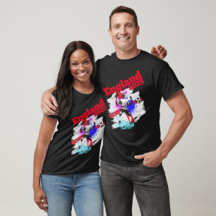 Football Voetbal Doel Feest Engeland Flag 2025 T-shirt