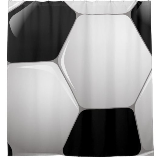 Football Voetbal Douchegordijn (Voorkant)