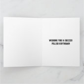  Football Voetbal Happy Birthday Kaart (Binnen)