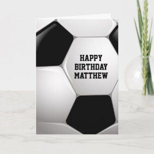  Football Voetbal Happy Birthday Kaart