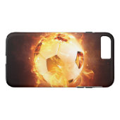 Football Voetbal in brand Case-Mate iPhone Case (Achterkant (Horizontaal))